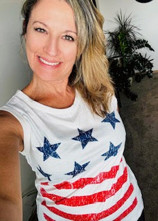 4th of July tank top